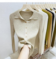 AOSSVIAO Chaqueta De Punto Para Mujer Estilo Oficina Lady Cierre Único Abrigo De Otoño Invierno 2025 Suéter Tejido Corto De Color Sólido Ajustado - details 15