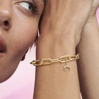 PANDORA ME Colección de Diamantes chapados en oro de 14 Quilates, Mini Colgante de Luna, Viene con UN embalaje de Caja de Giunte completo. - details 3