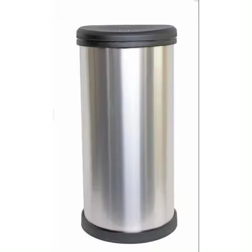 Cubo KETER 40l iml metalizado cierre touch plata 177729 - 1