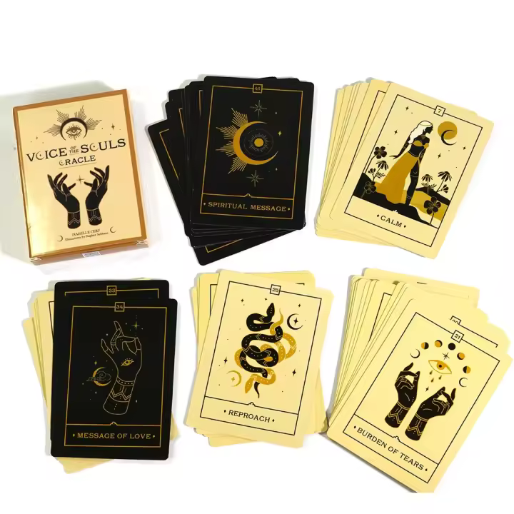 Baraja De Oráculo De 44 Cartas De Colores Complejos De 11*6.5cm Guías Espirituales Y Almas Amor Oráculo Para Principiantes - 1