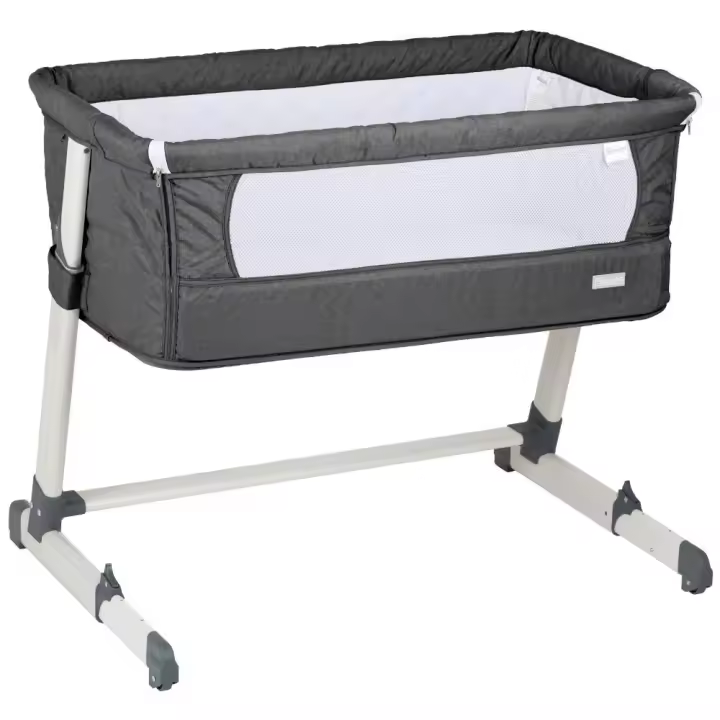 Berço Co-Sleep babyGO Together Dark Grey - 1