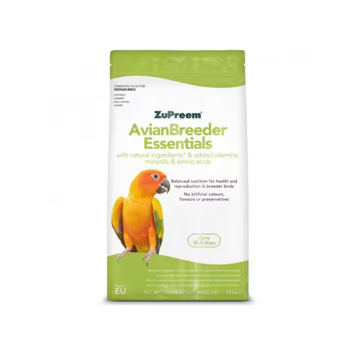 Pienso ZUPREEM BREEDER ESSENTIALS para Aves de Tamaño Mediano, 18 Kg - 1