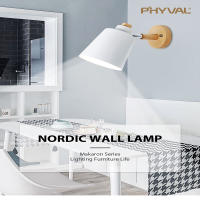 Lámpara De Pared LED Moderna Macaron E27 Con Enchufe Para Estudio Dormitorio Pasillo Sala De Estar Decoración De Hogar Iluminación Fijaciones - details 0