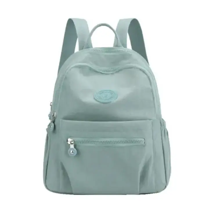Mochila Pequeña Para Hombres Y Mujeres Capacidad Grande Rucksack De Viaje Estilo Casual Moda Mini Daypack Bolsa De Hombro Escolar Material Nylon Negro Rojo Tinto Azul Oscuro Azul Cielo - 1