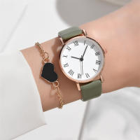 Set De 2 Relojes Para Mujer Lujo Cuero Analogas Reloj De Pulsera De Cuarzo Moda Pulsera Relojes No Aquecible Material De La Caja De Aleación Estilo Casual Tipo De Hebilla Buckle - details 10