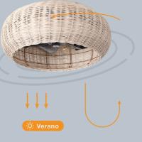 Ventilador DC de Techo LED  Garsaco Matera 20W, 3 Tipos de Luz, Control Remoto, Efecto Madera - details 2