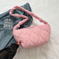Bolso De Mano Plegable Para Mujer Con Gran Capacidad Y Cierre De Cremallera Estilo Casual Bolsa De Hombro Con Capa De Algodón Acolchado Bolsa Mensajera Moda - details 16