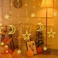 Decoración De Ramadan 2025 Estrella Y Luna De Navidad Cadena De Luces Para El Hogar Y Eventos Musulmanes Eid Mubarak Adorno De Fiesta Islámica - details 14
