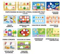 Libro De Actividades Para Niños 1pc Enseñanza Montessori De Pegatinas Y Operaciones De Papel Tablero De Operación Libro De Aprendizaje Para Bebés Y Niños - details 6