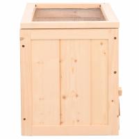 vidaXL Jaula para hámster madera maciza abeto 60x30x35 cm - details 4