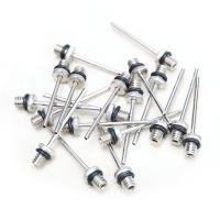 Adaptador De Agujero Para Balón De Deporte 6/12pcs Inflador De Aire De Voleibol Baloncesto Fútbol Acero Inoxidable Aluminio Plateado - details 8