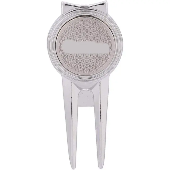 Herramientas Divot, herramientas Divot de golf, elegante herramienta de reparación Divot de aleación de zinc marcador de bola magnético accesorio de golf, para pagar Divots y bolas de marcado - 1