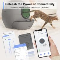 ELS PET Arenero Autolimpiable Para Gatos, Arenero Gatos Cubierto Con Gran Capacidad y con Control de App 60L - details 3