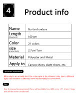Laces Elásticas Coloridas Sin Cordones Para Zapatos De Adultos Y Niños 8MM Ampliados Antideslizantes Para Sneakers Y Zapatos Planos - details 6