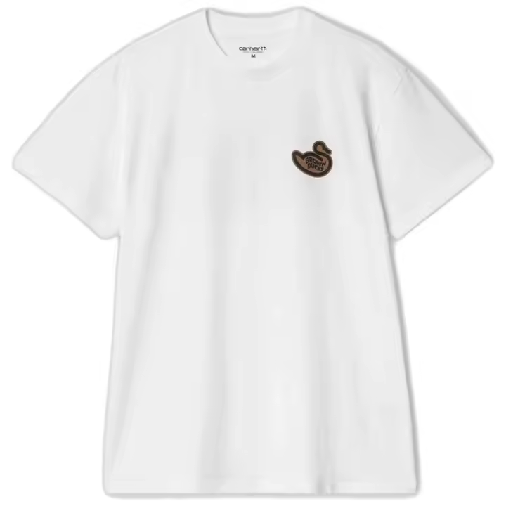 Camiseta de Manga Corta carhartt WIP Brown Ducks para hombre en color blanco - 1