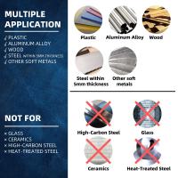 Juego De 13 Piezas De Brocas De Tornillo Hexagonal Platinadas Con Cabezal De Titánio Para Amoladora Eléctrica 1.5-6.5mm Herramienta De Perforación Y Reamado Para Madera - details 5