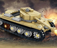 Bloques De Construcción Militar WW2 Tanque De Asalto Karrh Cannon 8en1 Juguetes Educativos Para Niños Bloques De Armas De Ejército Compatible Con Lego - details 16