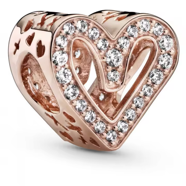 Charm Pandora Corazón 788692C01 Plata primera ley Mujer Rose - 1