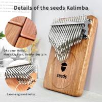 Cromático Kalimba 41 Teclas Tono C 3 Capas Instrumento Musical Calimba De Madera Okoume Hecho a Mano Profesional - details 1