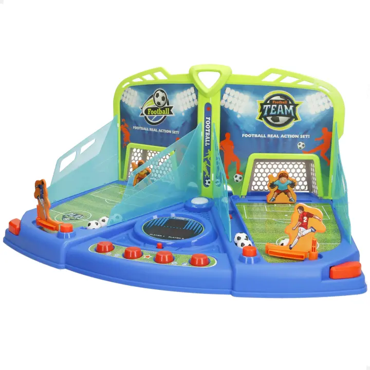 COLORBABY - Juego de fútbol electrónico, 48x34x24 cm, 2 jugadores, con luz y sonido real, ajuste de volumen, 3 niveles de dificultad, marcador central, juegos de mesa niños 5 años, puntería y habilidad manual - 1