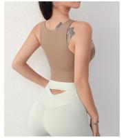 Sudadera Deportiva Para Mujer Con Almohadillas Fijas En El Pecho Ropa De Gimnasio Deportiva Para Mujeres Camiseta De Yoga Transpirable Nylon Spande - details 8