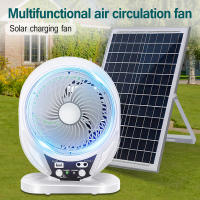 Lámpara Solar Con Ventilador Y Panel Solar Para Exteriores Luz LED Recargable AC DC Para Camping Luz De Emergencia IP65 ABS - details 0