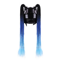 Peluca De Motociclista 24 Pulgadas Pigtails Ponytail Para Mujer Con Adhesivo Para Sombrero De Motocicleta Unisex - details 4