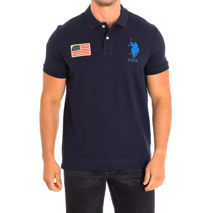 U.S. Polo Assn.-Polo Manga Corta JARE cuello de solapa a contraste 64777 para Hombre - 1