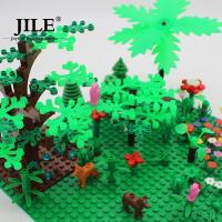 40pcs Bloques De Ciudades MOC Hojas Verdes De Árbol Y Hierba Para Jardín Bloques De Construcción Compatible Con Lego Para Niños Y Adultos - details 3