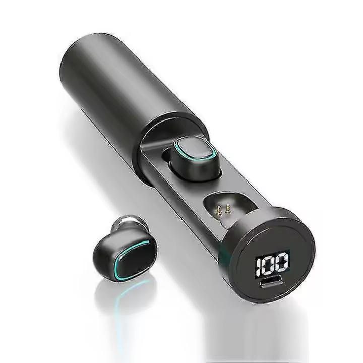B9 TWS Bluetooth 5,0 Auriculares in alámthicosNegro - 1