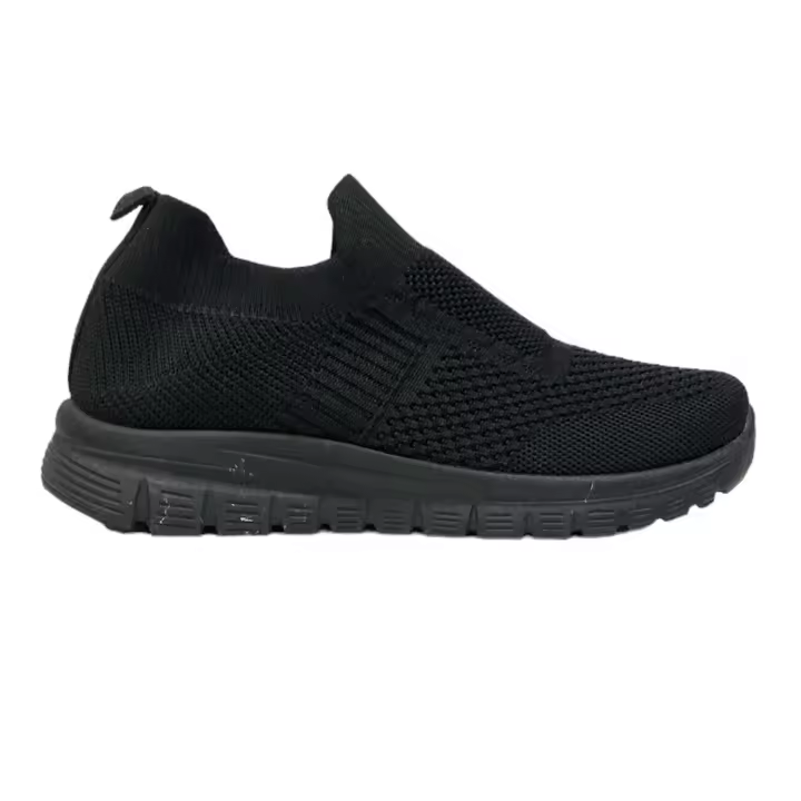 Deportiva Elastica Sin Cordon Negro - 1