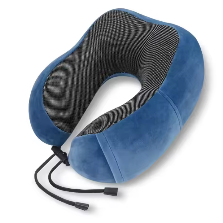 Almohada De Viaje U Forma De Memoria De Algodón Magnética Para Cuello Y Espalda Con Motivos De Coches Y Aviones - 1
