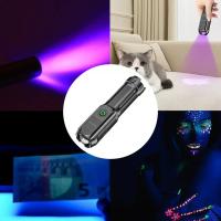 Mini Linterna Potente De Luz Azul Con Luz LED Recargable Distancia De Iluminación < 50 M Material Del Cuerpo ABS Impermeable - details 6