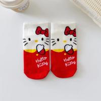 Calcetines Sanrio Hello Kitty Para Mujer 5 Pares Diseño De Dibujos Animados Harajuku Kawaii De Algodón Rosa Calcetines Cortos Casual - details 9