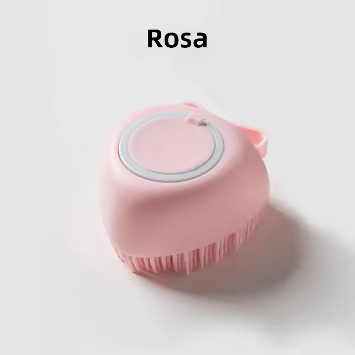 Cepillo De Baño Para Mascotas Con Dispensador De Masaje De Silicona Suave Cepillo De Ducha Para Perros Y Gatos Herramienta De Peluquería Para Animales - 1