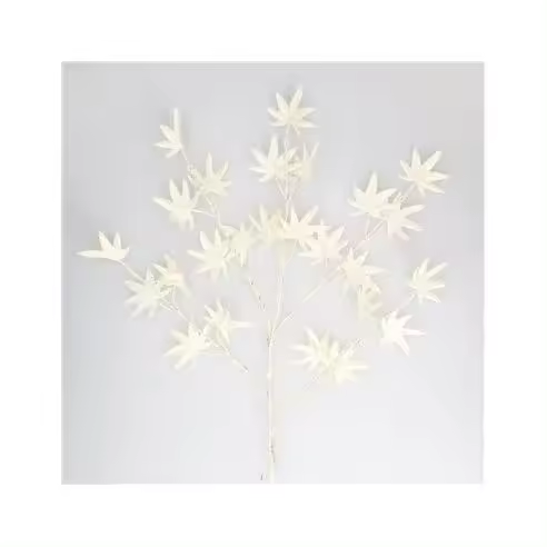 Gsc Evolution Rama Decorativa LED Hojas de Arce Blancas 0,70m Luz Cálida - Temporizador - 1