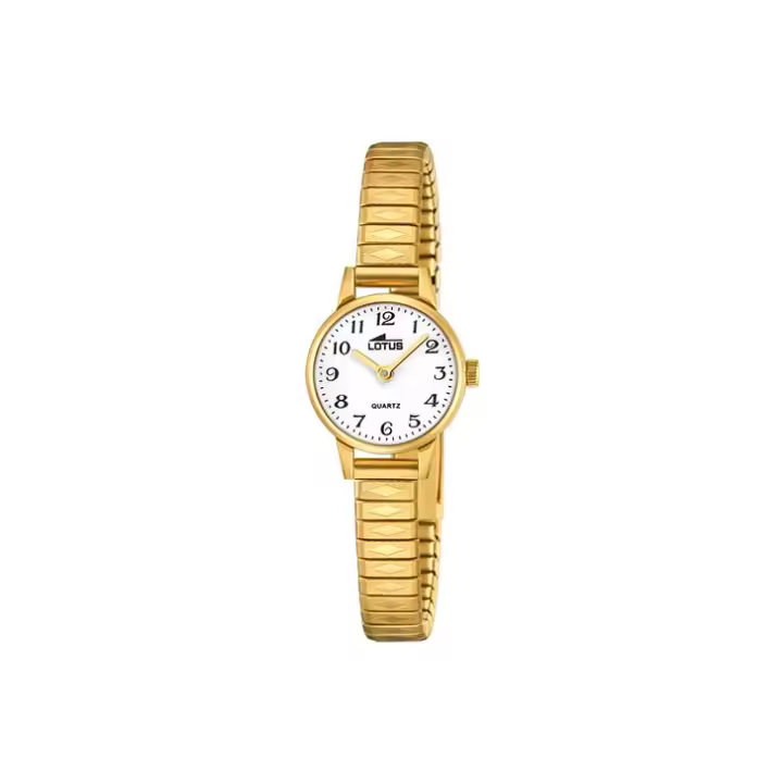 Reloj Lotus Mujer Dorado Estilo Vintage | Pulsera Extensible Retro Chic 18964/1 - 1