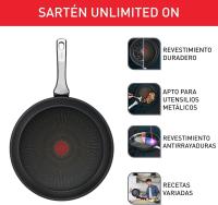 Unlimited On - Sartén de 20 cm, Apto inducción, antiadherente, revestimiento Titanium, Thermo-signal, sin PFOA, Apto lavavajillas y Horno, inoxidable Maple - details 2
