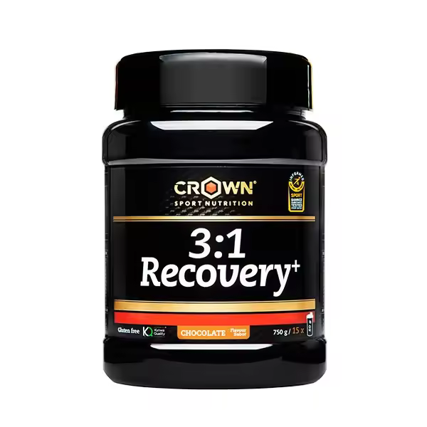 Crown Sport Nutrition - 3:1 Recovery + 750 g - Recuperador energético y muscular -  Sabor: Chocolate - 1