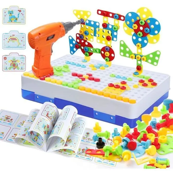 Juego de construcción - PIMPIMSKY - 237 piezas - Taladro Eléctrico-Juguete Educativo-Montessori - 1