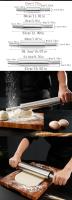 Rodillo De Amasar De Acero Inoxidable Para Massas No Adhesivas Con Manija Herramientas De Cocina Para Hornear Y Amasar Pizza - details 1