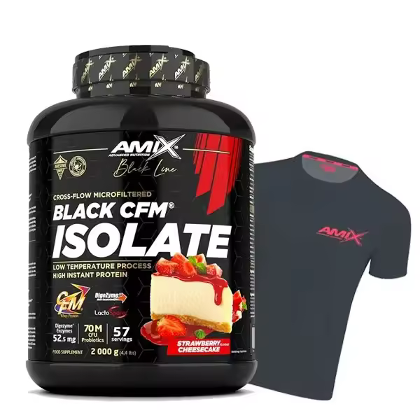 Proteína BLACK CFM ISOLATE Amix nutrition 2Kg + Camiseta Regalo - 1