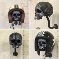 Soporte De Pared Para Casco De Motocicleta Creativo Y Fresco En Forma De Cráneo Soporte De Almacenamiento Para Chaquetas Y Cascos De Bicicleta Decoración Para La Pared Unisex - details 11