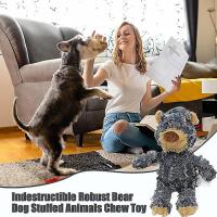 Oso sólido indestructible, juguete para perros de osito de peluche transpirable y masticable resistente al desgaste, limpieza de dientes adecuada para masticar - - details 1