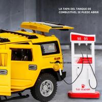Coche De Acción Hanma H2 a Escala 1:24 En Aleación De Aluminio Con Luz Y Sonido Vehículo De Tierra Para Colección Juguete Para Niños - details 8