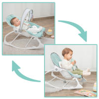 Olmitos- Hamaca multifunción para bebés - Hamaquita 2 en 1 con balancín Mecedora de 0 a 18 kg - vibración y Sonido - Incluye Arco de Juguetes… - details 2