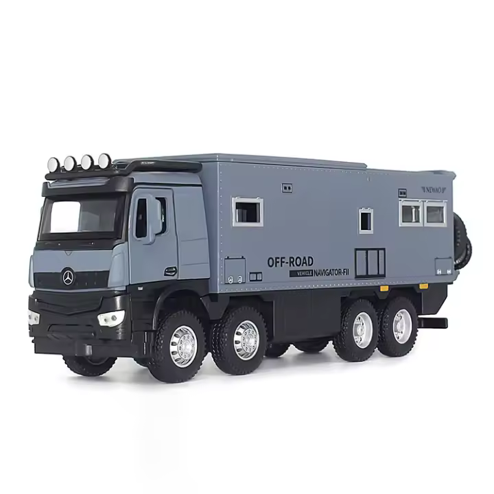 Modelo De RV De Off-road Nomadismo 1/24 Juguete De Coche a Escala Con Luz Y Sonido Material De Cuerpo De Aleación Y Neumáticos De Goma Regalo De Cumpleaños Para Niños - 1