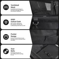 Cojín para asiento de coche para perros, accesorio de seguridad para mascotas, para gatos, caseta para coche, bolsa antisuciedad, cojín especial para asiento - details 2