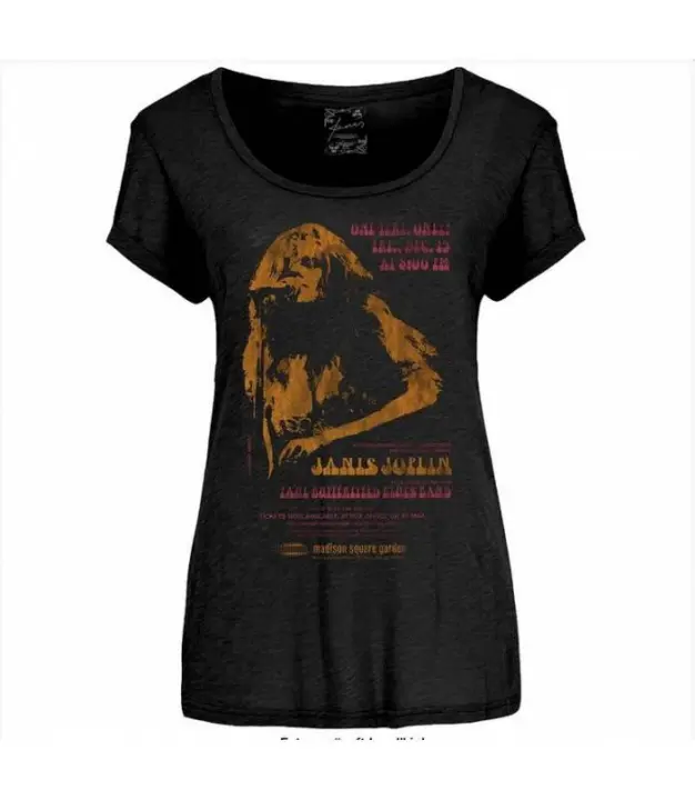 JANIS JOPLIN Madison Square Garden Camiseta Licencia oficial Chica RockOff JOPTS02LB - 1