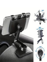 Soporte Universal Para Teléfono Móvil En Coche Montaje En Tablero Compatible Con iPhone Samsung Xiaomi Soporte Para GPS - details 3